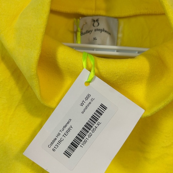 NWT Dudley Stephens Yellow Cobble Hill Turtleneck Sweater - Picture 2 of 10